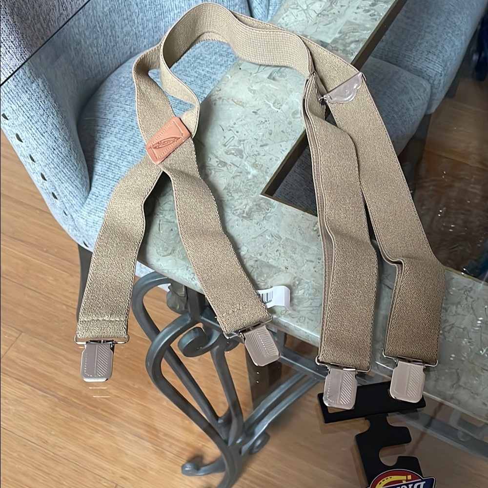 Men's Tan Suspenders